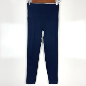 SPANX Look at Me Now Seamless Ankle Leggings Women's Size Medium Blue